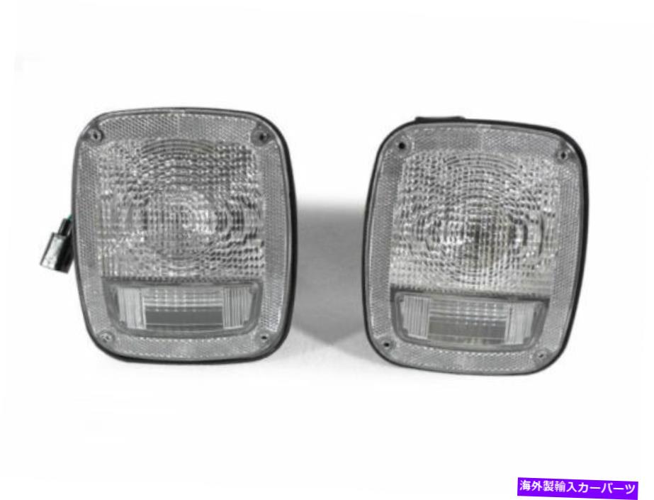 USテールライト 1997年から2006年のクリアリアテールライトのデポペア DEPO Pair of Clear Rear Tail Lights For 1997-2006 Jeep Wrangler TJ Rubicon【並行輸入品】