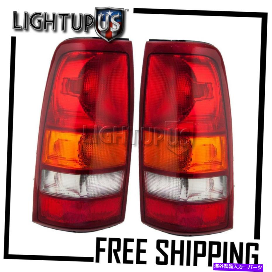USテールライト 1999年から2003年GMC Sierra Chevrolet Silveradoのための左右のペアの後テールライト Left Right Pair Rear Tail Lights for 1999-2003 GMC SIERRA CHEVROLET SILVERADO【並行輸入品】