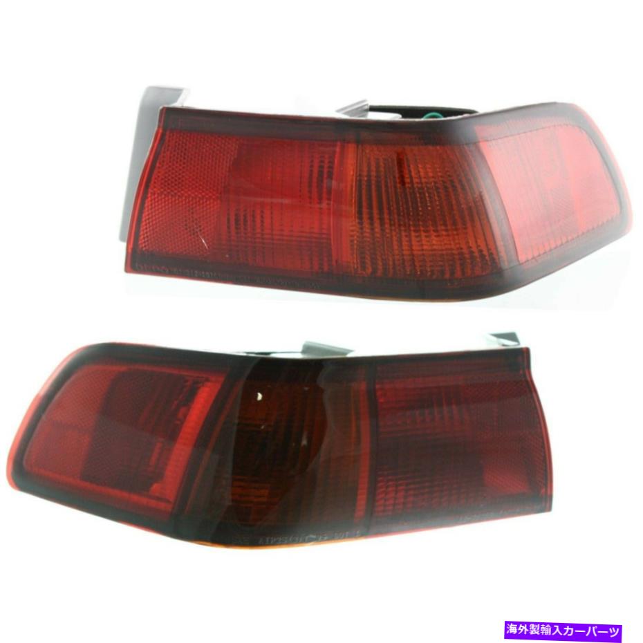 USテールライト 97-99トヨタカムリLH＆RH外側の2テールライトのセット（S） Set of 2 Tail Light For 97-99 Toyota Camry LE LH & RH Outer w/ Bulb(s)【並行輸入品】