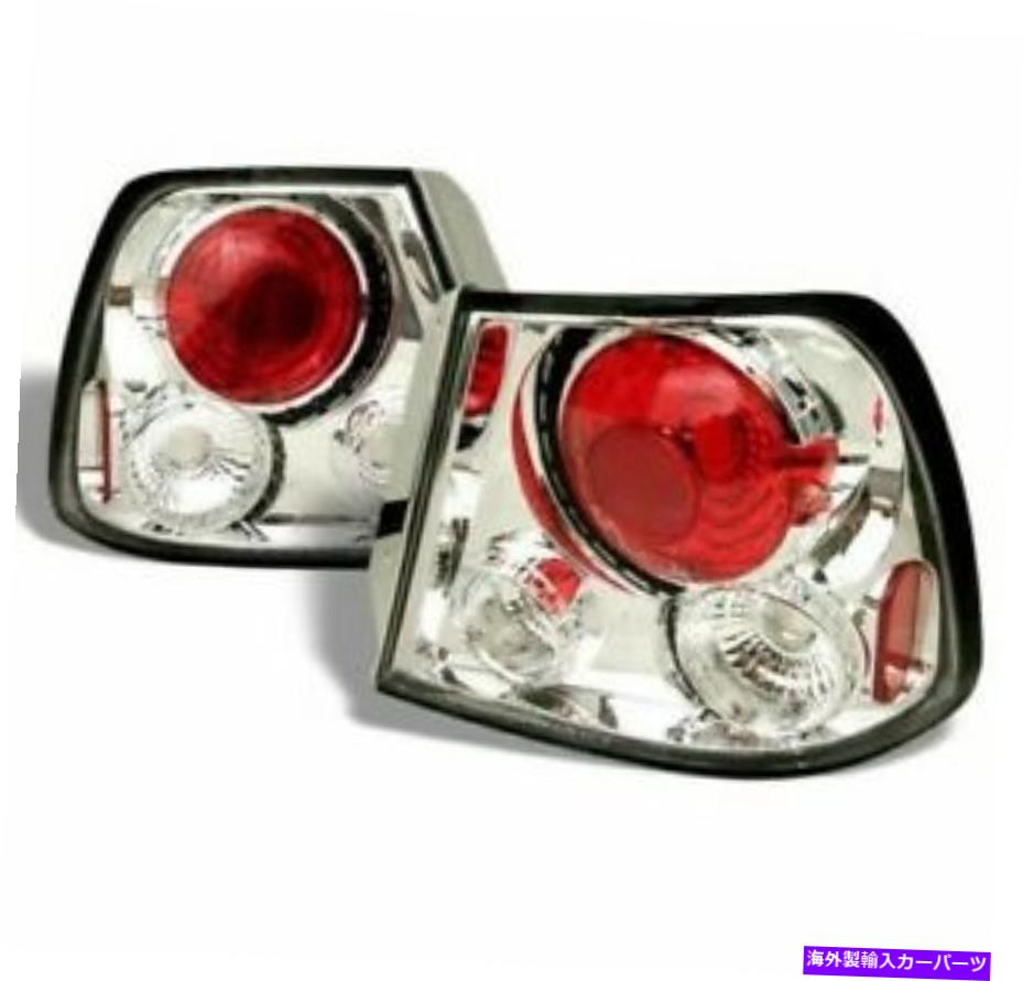 USテールライト Hyundaiアクセント2000-2002 ChromeリアテールライトハッチバックGS L Fits Hyundai Accent 2000-2002 Chrome Rear Tail Lights Hatchback GS L【並行輸入品】