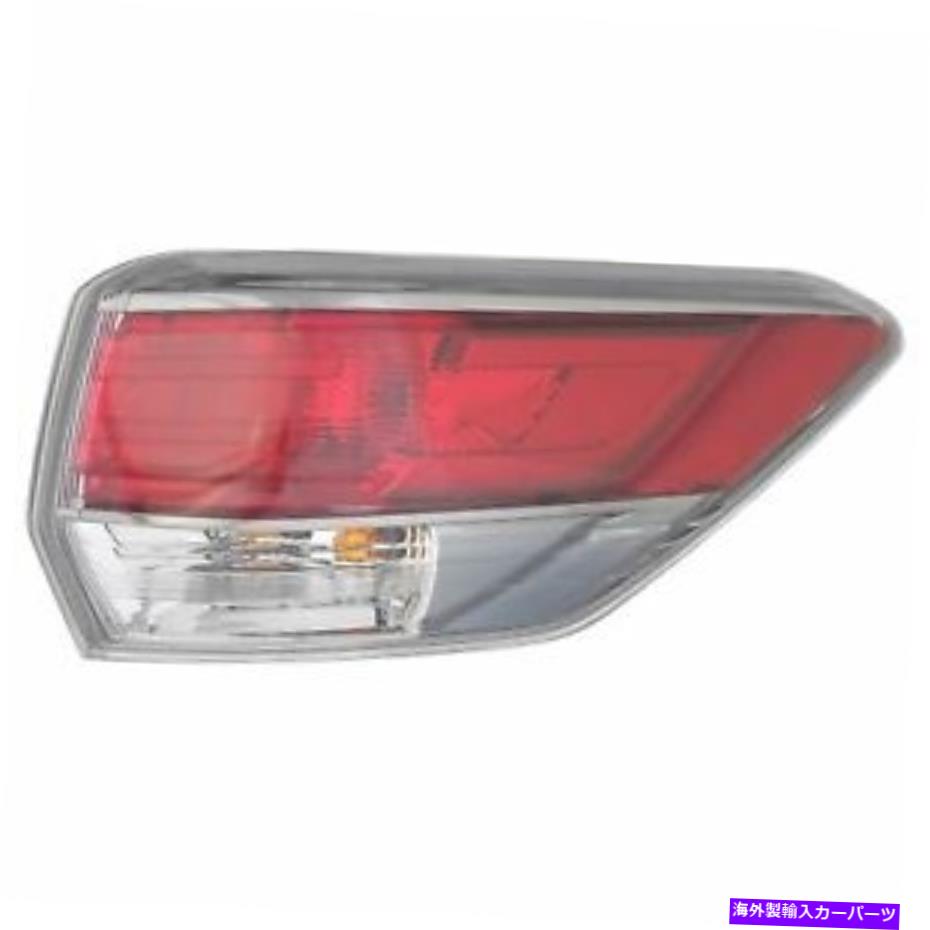 USテールライト 14-16トヨタハイランダ旅客右のためのテールライト後部バックランプ Tail Light Rear Back Lamp for 14-16 Toyota Highlander Passenger Right【並行輸入品】
