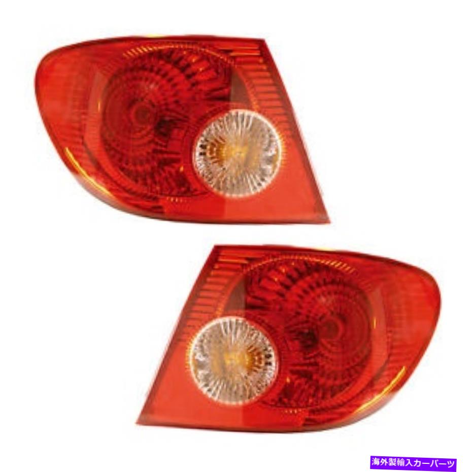 USテールライト テールライトリアバックランプペア05-08トヨタカローラ左右 Tail Lights Rear Back Lamps Pair Set for 05-08 Toyota Corolla Left & Right【並行輸入品】