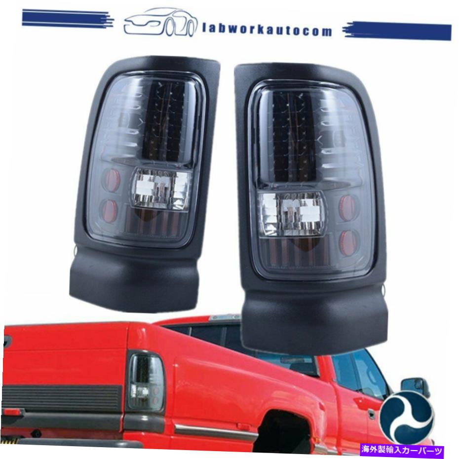 USテールライト 94-01 Dodge Ram Truck 1500 2500 3500黒+クロームハウジングLEDテールライト For 94-01 Dodge Ram Truck 1500 2500 3500 Black+Chrome Housing LED Tail Light【並行輸入品】