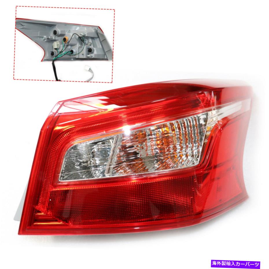 USテールライト Nissan Sentra Sedan 2016-2018ブレーキランプのための右外側テールライトフィット Right Outer Tail Light Fit For Nissan Sentra Sedan 2016-2018 Brake Lamp【並行輸入品】