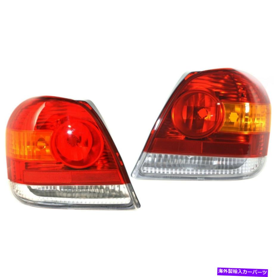 USテールライト 2003年から2005年の2テールライトのセットトヨタエコーLH＆RHドット/ SAE準拠 Set of 2 Tail Light For 2003-2005 Toyota Echo LH & RH DOT/SAE Compliant【並行輸入品】