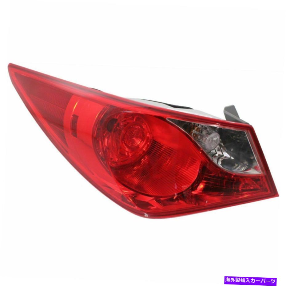 USテールライト 11-14 Hyundai Sonataドライバーサイドアウターボディのテールライト Tail Light For 11-14 Hyundai Sonata Driver Side Outer Body Mounted【並行輸入品】
