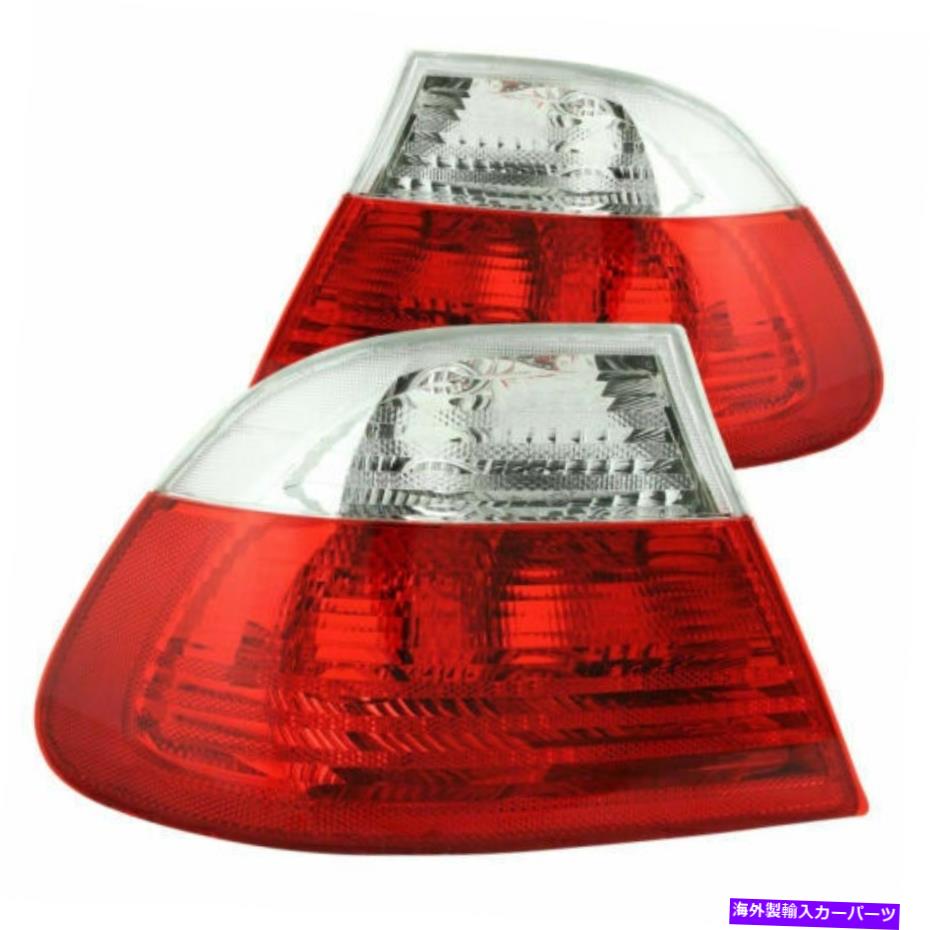 USテールライト Anzo 221217 BMW E46 M3と3シリーズ2ドアのための赤い晴れなレンズのテールライトフィット Anzo 221217 Red Clear Lens Tail Lights fit for BMW E46 M3 and 3-Series 2-Door【並行輸入品】