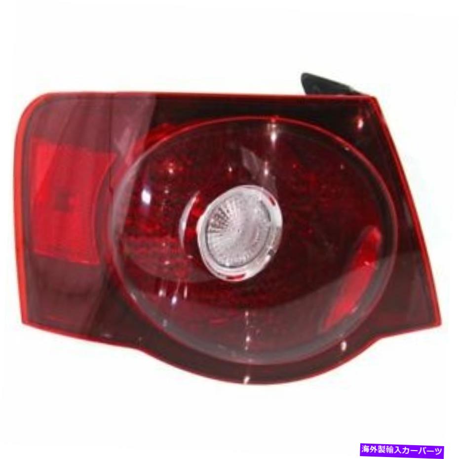 USテールライト Jetta Sedan 2008 2009 2010リアテールランプ左ドライバーのためのフィット FITS FOR JETTA SEDAN 2008 2009 2010 REAR TAIL LAMP LEFT DRIVER【並行輸入品】