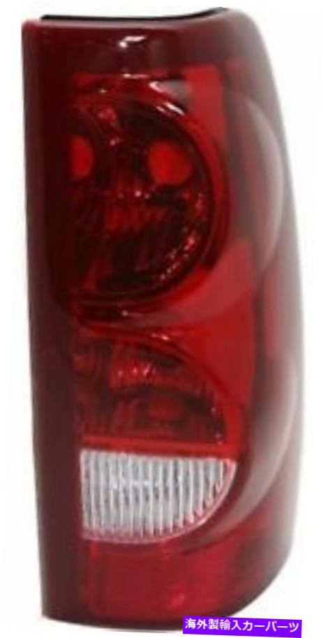 USテールライト 2003年のシボレーシルバードのための旅客側クリア＆レンズテールライト Passenger Side Clear & Red Lens Tail Light for 2003 Chevrolet Silverado【並行輸入品】