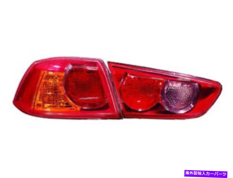 USテールライト 三菱LANCER DE ES GTS RalliArt Evolution 08 09インナー外側テールライトLH Mitsubishi Lancer De Es Gts Ralliart Evolution 08 09 Inner Outer Tail Light Lh【並行輸入品】