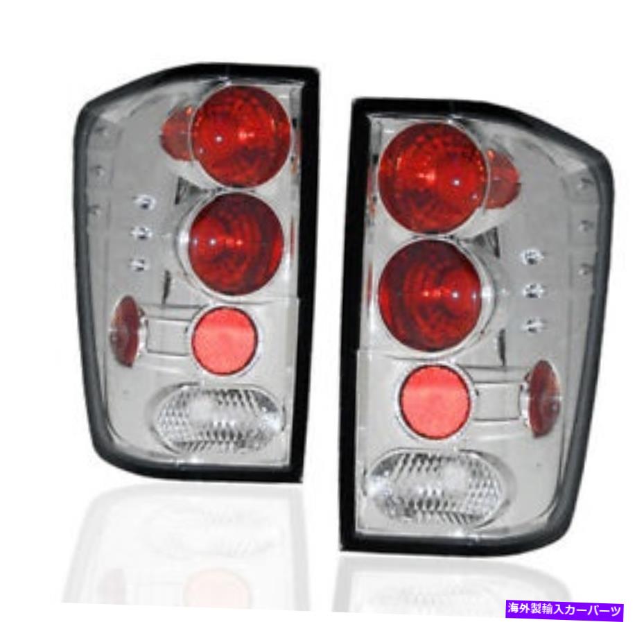 USテールライト テールブレーキライトランプクロムセット2004-2011 Titan PickupトラックNEW左+右 TAIL BRAKE LIGHT LAMP CHROME SET FOR 2004-2011 TITAN PICKUP TRUCK NEW LEFT+RIGHT【並行輸入品】