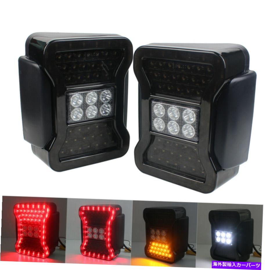 USテールライト ジープ・ラングラーJK JKU 2007-2017のためのブレーキ逆のライトが付いているEUペアのテールライト EU Pair Tail Lights with Brake Reverse Light For Jeep Wrangler JK JKU 2007-2017【並行輸入品】