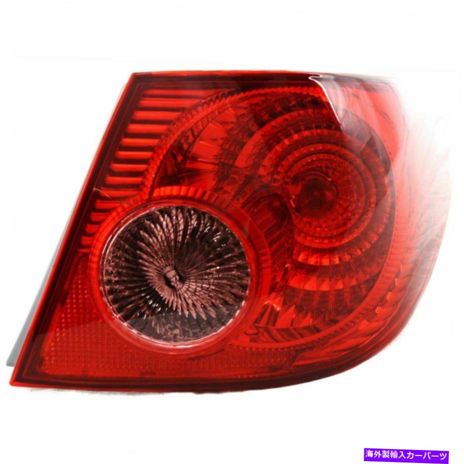 USテールライト 2005年から2008年のテールライトTOYOTA COROLLA旅客サイド Tail Light for 2005-2008 Toyota Corolla Passenger Side【並行輸入品】