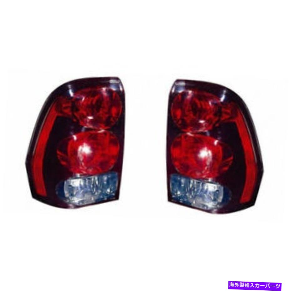 USテールライト Chevy Trailblazer Tail Lightアセンブリ2002-2009対LHとRH W /電球CAPAの場合 For Chevy Trailblazer Tail Light Assembly 2002-2009 Pair LH and RH w/ Bulbs CAPA【並行輸入品】