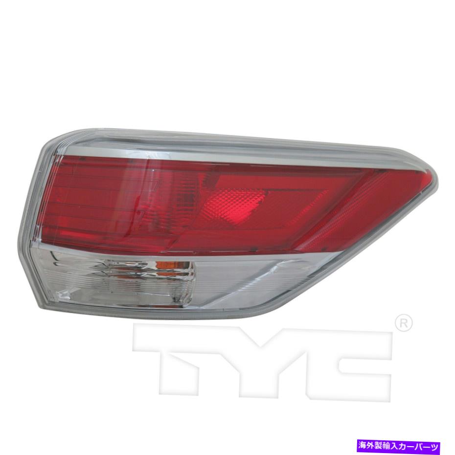 USテールライト 14-15トヨタハイランダーのための右乗客の右乗客 Outer Quarter Tail Light Lamp Right Passenger for 14-15 Toyota Highlander【並行輸入品】