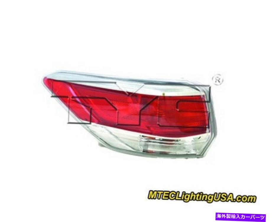 USテールライト TYC左サイドテールライトランプアセンブリトヨタハイランダ2014モデル TYC Left Side Tail Light Lamp Assembly for Toyota Highlander 2014 Models【並行輸入品】