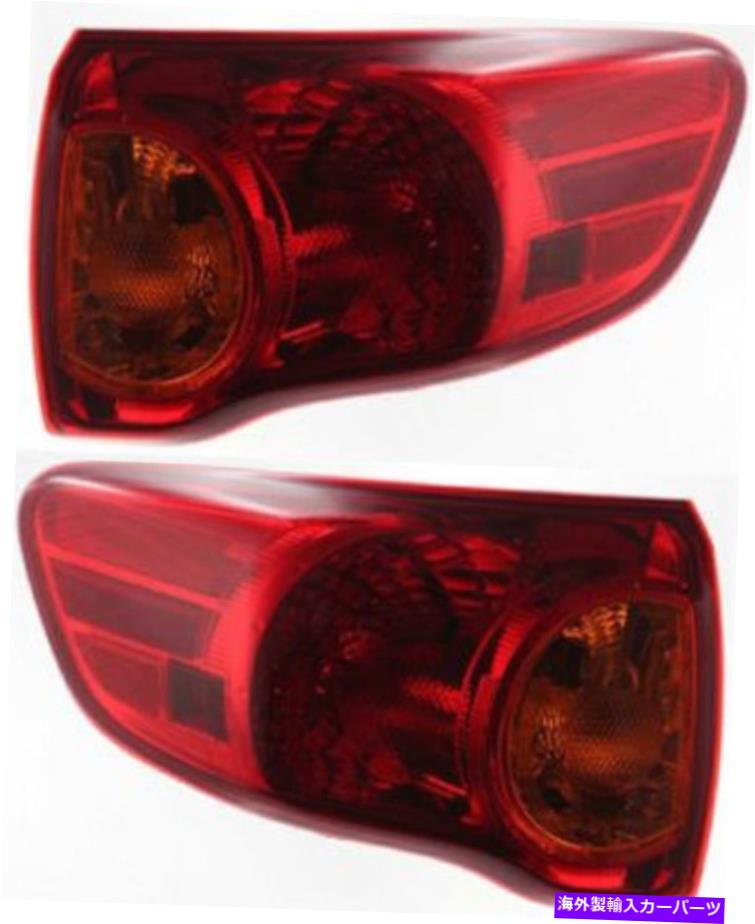 USテールライト 2009-2010トヨタカローラのためのドライバー＆旅客サイドテールライトテールランプ Driver & Passenger Side Tail Light Tail Lamp for 2009-2010 Toyota Corolla【並行輸入品】