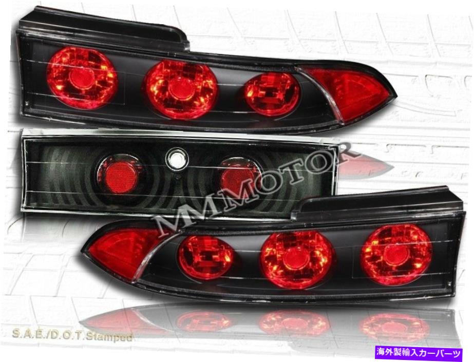 USテールライト 95-99 97 98 99三菱エクリプステールライトブラック3PC 96 95-99 97 98 99 MITSUBISHI ECLIPSE TAIL LIGHTS BLACK 3PC 96【並行輸入品】