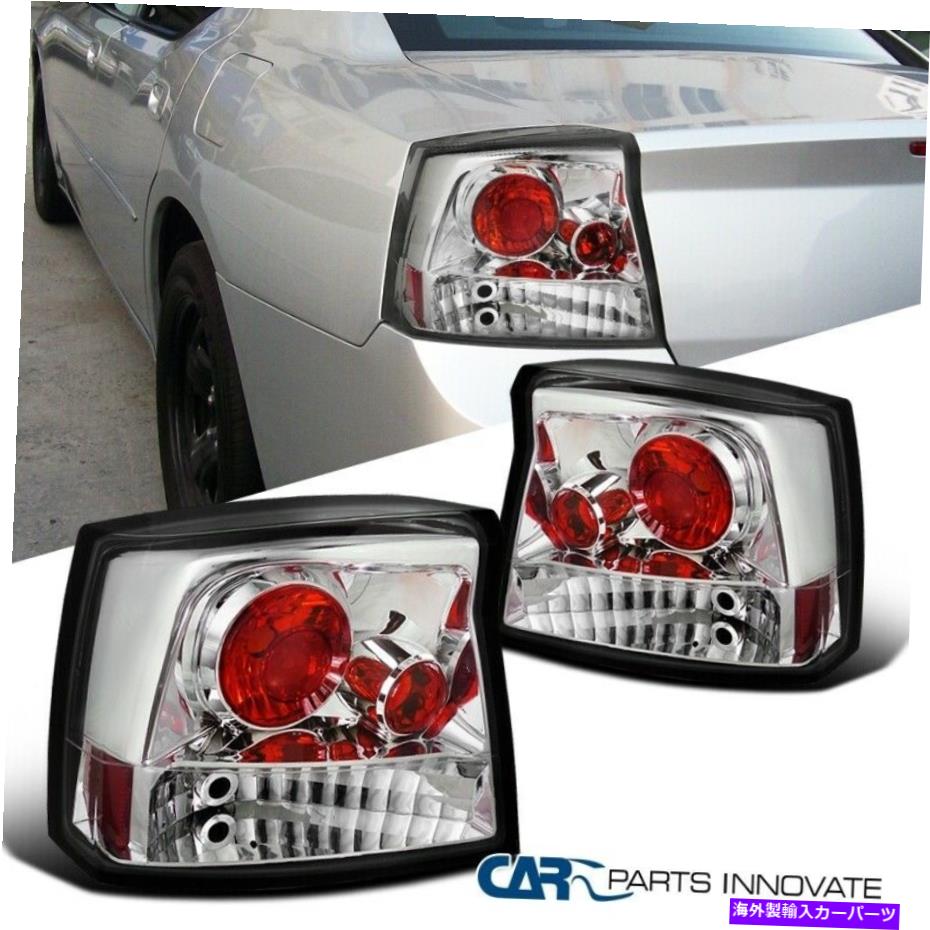 USテールライト 05-08ドッジ充電器クリアテールライト後部逆ブレーキ信号ランプL + R For 05-08 Dodge Charger Clear Tail Lights Rear Reverse Brake Signal Lamps L+R【並行輸入品】