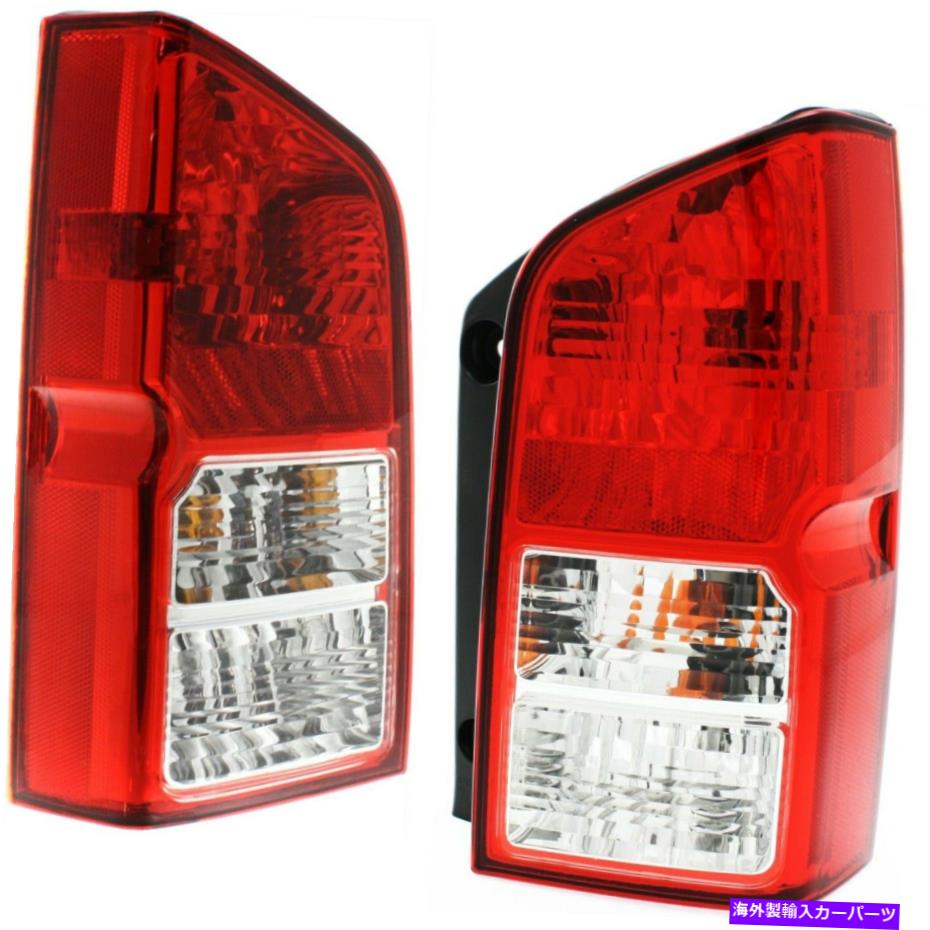 USテールライト 2005-2012日産パスファインダーのハロゲンテールライトセット Halogen Tail Light Set For 2005-2012 Nissan Pathfinder Clear/Red w/ Bulbs 2Pcs【並行輸入品】
