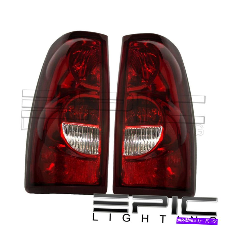 USテールライト 2003年のシボリーSilverado 1500 2500 Wのワイヤーハーネス/電球のペアテールランプ Pair Tail Lamps for 2003 CHEVY SILVERADO 1500 2500 w Wiring Harness/Bulbs【並行輸入品】