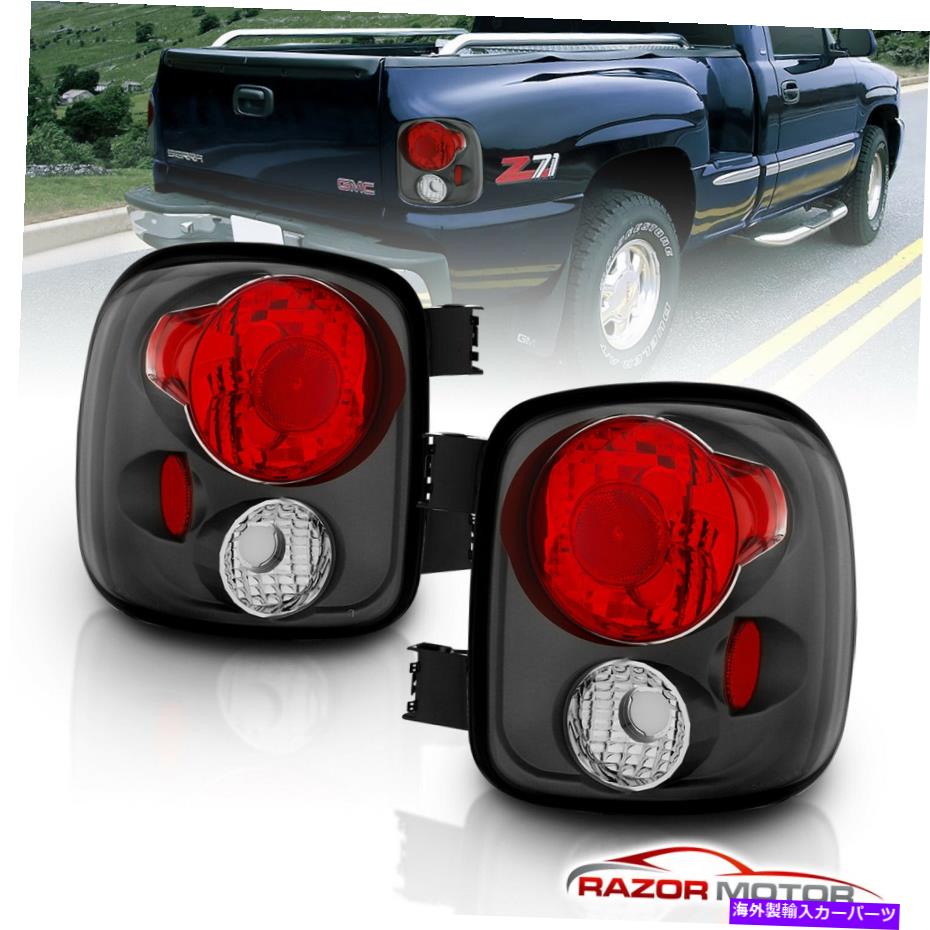 USテールライト 1999-2004 Chevy Silverado / GMC Sierra 1500/2500/3500リアテールライトペア 1999-2004 Chevy Silverado/GMC Sierra 1500/2500/3500 Smoke Rear Tail Lights Pair【並行輸入品】