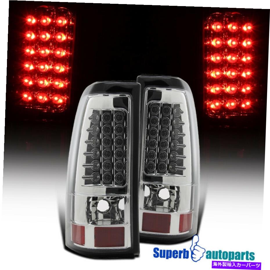 USテールライト 1999年から2002年のシボリーSilverado / GMC Sierra 1500 2500 LEDテールブレーキライト For 1999-2002 Chevy Silverado/ GMC Sierra 1500 2500 LED Tail Brake Lights【並行輸入品】