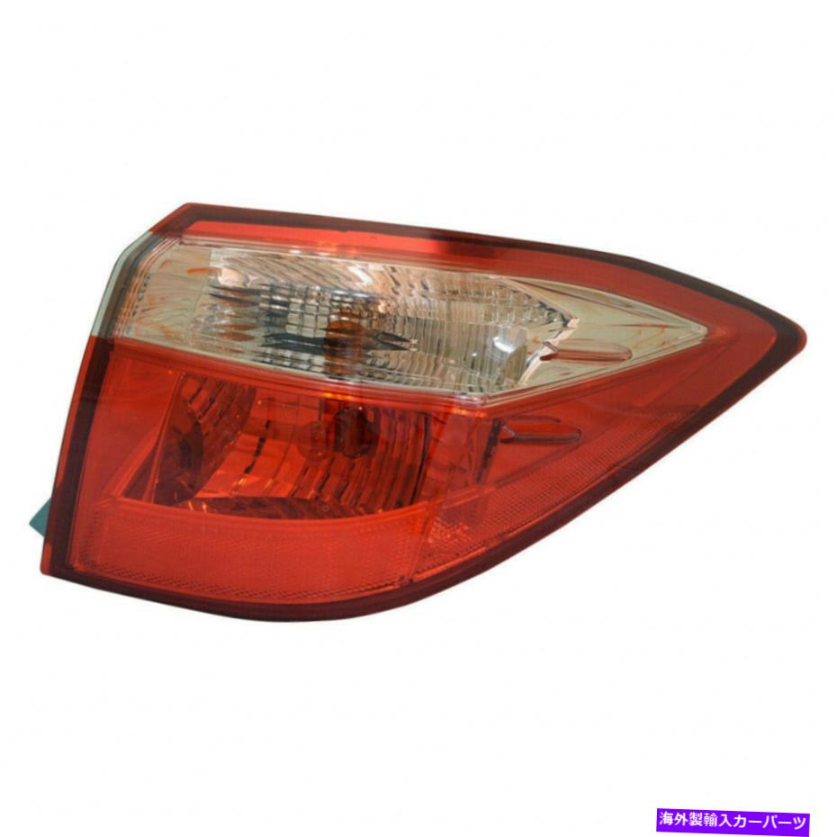 USテールライト TOYOTA COROLLA TAIL LIGHT 2017 2018 2019乗客側W / O LED Bul Capa Fits Toyota Corolla Tail Light 2017 2018 2019 Passenger Side w/o LED BUL CAPA【並行輸入品】