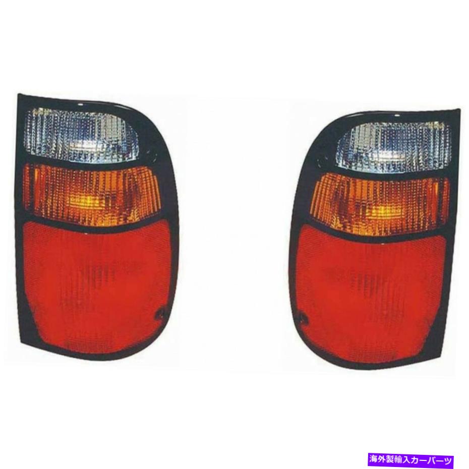 USテールライト Mazda B2300テールライト1994-2000ペアLHとRH側CAPA MA2800108C Fits Mazda B2300 Tail Light 1994-2000 Pair LH and RH Side CAPA MA2800108C【並行輸入品】