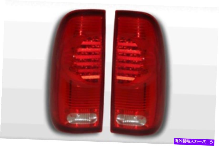 USテールライト フォードF150 97-03スタイルサイド/ F250 / 350/450/550スーパーデューティ99-07 LEDテールライト赤 FORD F150 97-03 STYLESIDE/ F250/350/450/550 SUPER DUTY 99-07 LED TAIL LIGHTS RED【並行輸入品】 35,688円
