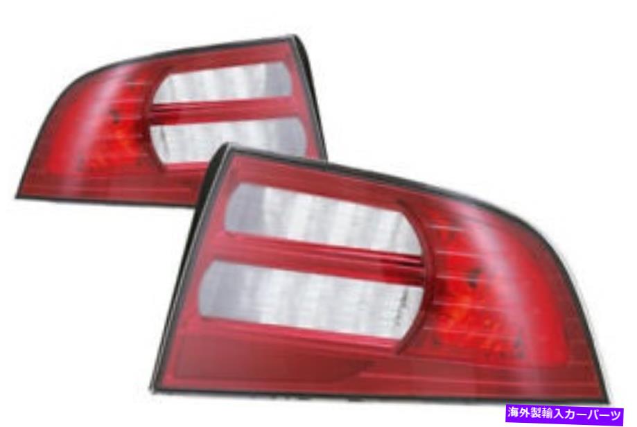USテールライト 2008年2008年Acura TLベース/ナビゲーションテールライトペアセット For 2007 2008 Acura Tl Base/Navigation Tail lights Pair Set【並行輸入品】