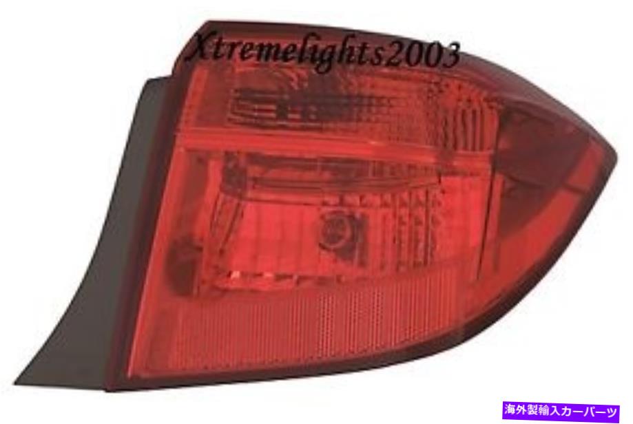USテールライト トヨタカローラ2017 SE XLE右助手席アウターTaillightリアランプテールライト TOYOTA COROLLA 2017 SE XLE RIGHT PASSENGER OUTER TAILLIGHT REAR LAMP TAIL LIGHT【並行輸入品】
