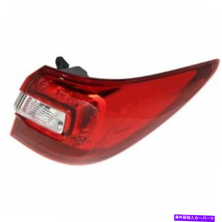 USテールライト アウトバック15-16、キャパ旅客サイド、外側のテールライト、クリア、レンズ For Outback 15-16, CAPA Passenger Side, Outer Tail Light, Clear and Red Lens【並行輸入品】