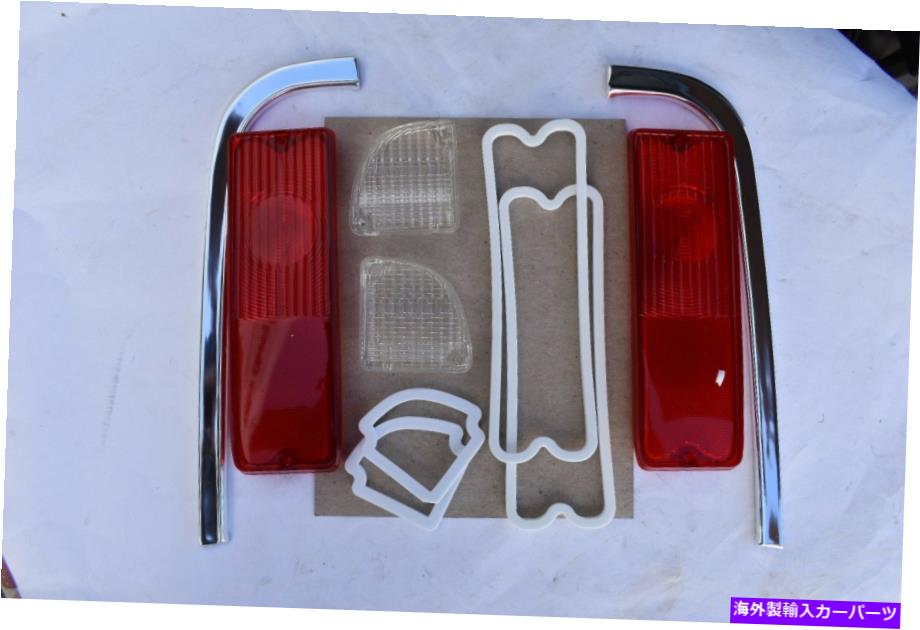 USテールライト 1967-1968 68シボレーGMC、トラックの新しいTaillightキット、2ベゼル、4レンズ、ガスケット 1967-1968 68 CHEVROLET GMC, TRUCK NEW TAILLIGHT KIT, 2 BEZELS, 4 LENS, GASKETS【並行輸入品】