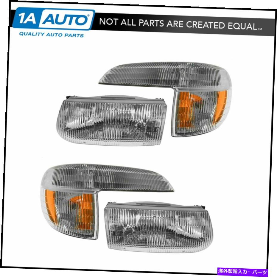 USテールライト ヘッドライト＆駐車コーナーライト左右ペアセットExplorer Mountaineer Headlight & Parking Corner Light Left & Right Pair Set for Explorer Mountaineer【並行輸入品】