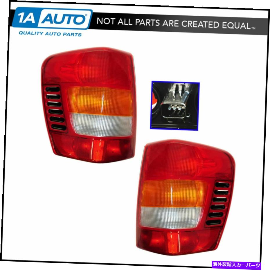 USテールライト Taillights Taillampsブレーキライト左右ペア99-03 Grand Cherokee Taillights Taillamps Brake Lights Left & Right Pair Set for 99-03 Grand Cherokee【並行輸入品】