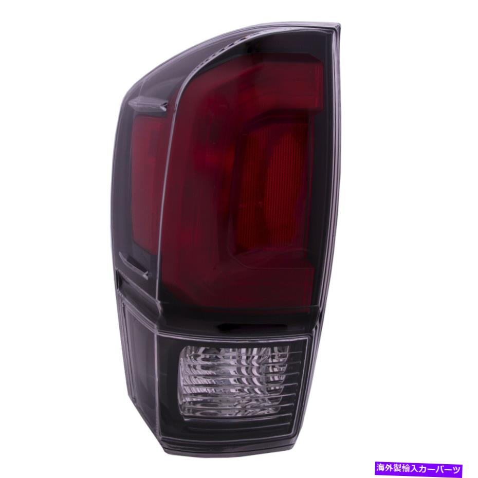USテールライト テールライトブラックベゼルカーバ左の運転者は2017-2019トヨタタコマにフィット Tail Light Black Bezel CAPA Left Driver Fits 2017-2019 Toyota Tacoma【並行輸入品】