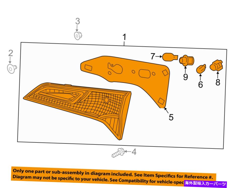 USテールライト Acura Honda OEM 13-15 RDXリアコンボランプアセンブリ34150TX4A01 Acura HONDA OEM 13-15 RDX Rear-Combo Lamp Assembly Right 34150TX4A01【並行輸入品】