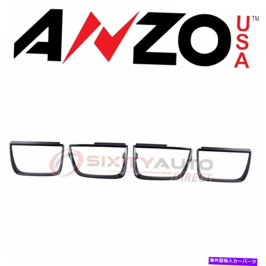 USテールライト 2010-2013シボレーカマロ - 電気YCのためのアンツァーテ末ライトベゼル AnzoUSA Tail Light Bezel for 2010-2013 Chevrolet Camaro - Electrical yc【並行輸入品】