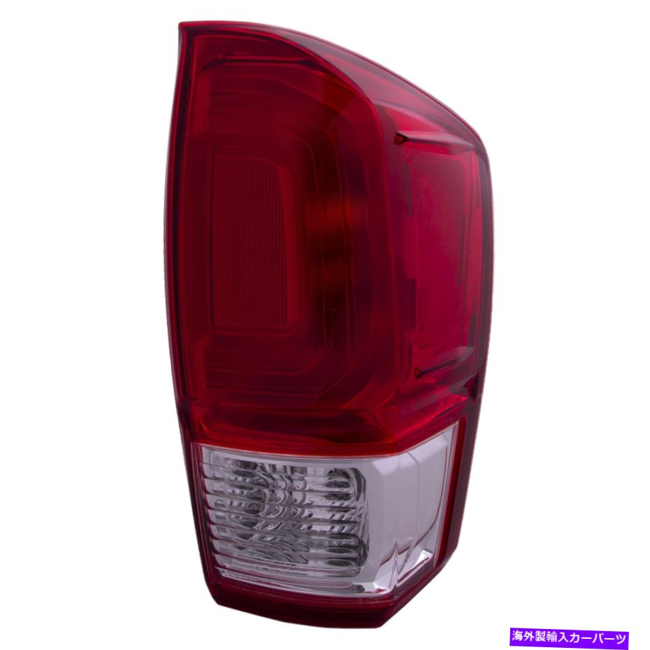 USテールライト テールライトレッドベゼル右乗客カパンピット2016-2017トヨタタコマベース Tail Light Red Bezel Right Passenger CAPA Fits 2016-2017 Toyota Tacoma Base【並行輸入品】