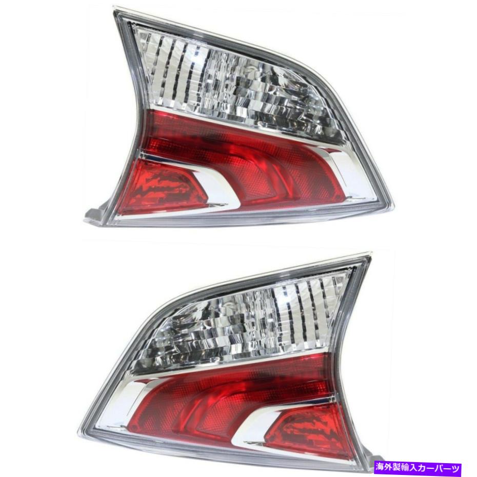 USテールライト 2014-2016日産のローグのテールライト2のドライバーと助手席側の内側のセット Tail Light For 2014-2016 Nissan Rogue Set of 2 Driver and Passenger Side Inner【並行輸入品】