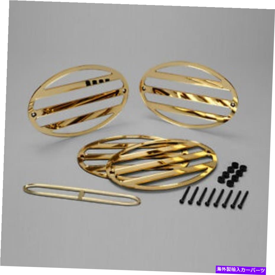 USテールライト 1997-2004コルベットC5ゴールドアクリルTaillight Grilles 601965892 1997-2004 Corvette C5 GOLD Acrylic Taillight Grilles 601965892【並行輸入品】