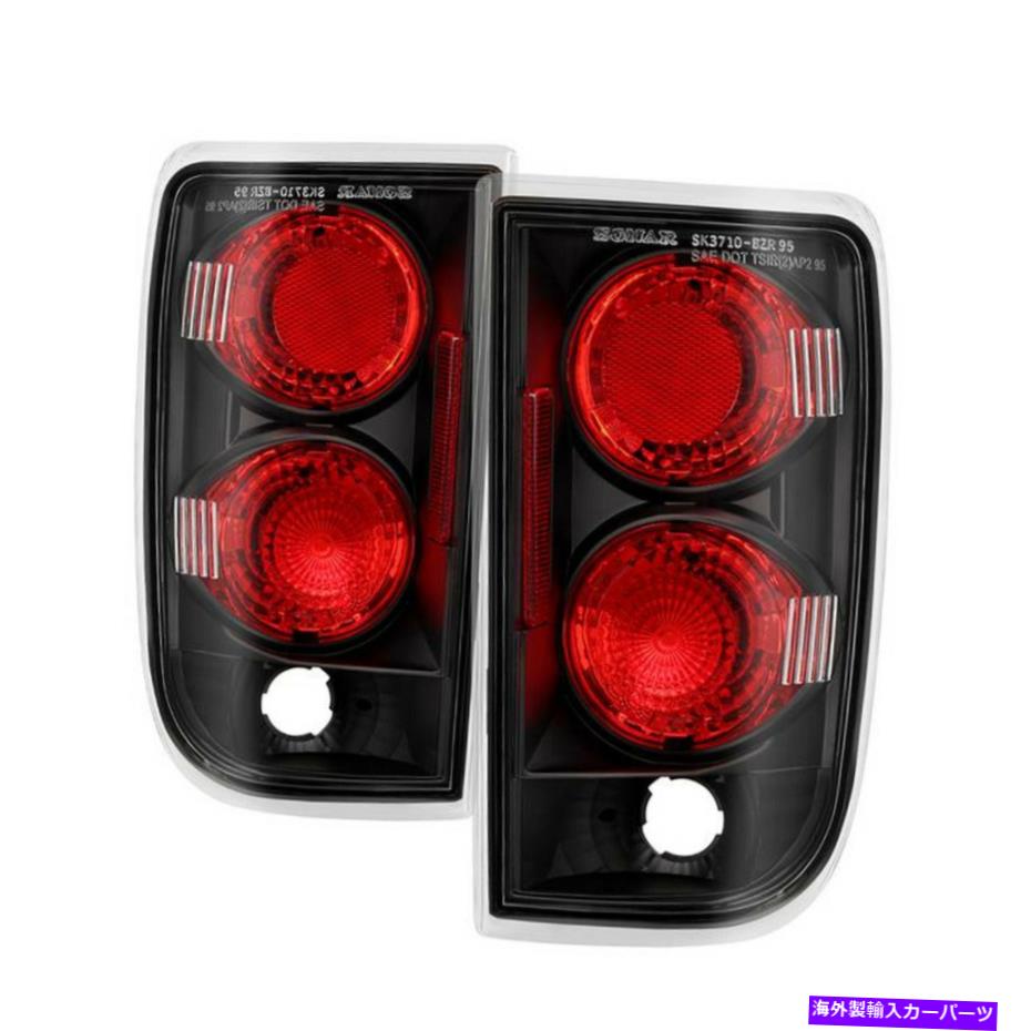 USテールライト ブレザー/ジミー/ブラバダのためのスパイダーALTYD CB95 BKペアブラックユーロスタイルテールライト SPYDER ALT YD CB95 BK Pair Black Euro Style Tail Lights for Blazer/Jimmy/Bravada【並行輸入品】