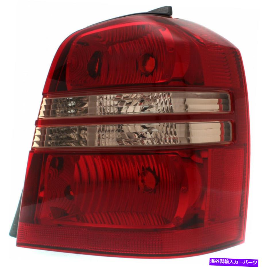 USテールライト トヨタハイランダーテールライト2001-2003旅客側クリア＆レンズカーパ用 For Toyota Highlander Tail Light 2001-2003 Passenger Side Clear & Red Lens CAPA【並行輸入品】