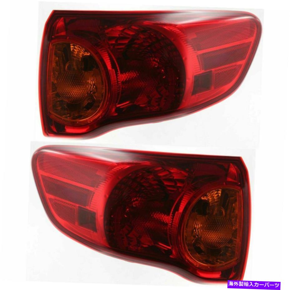 USテールライト 2テールライトアセンブリの運転手と助手席側セットトヨタカローラフィット Driver And Passenger Side Set Of 2 Tail Light Assembly Fits Toyota Corolla【並行輸入品】