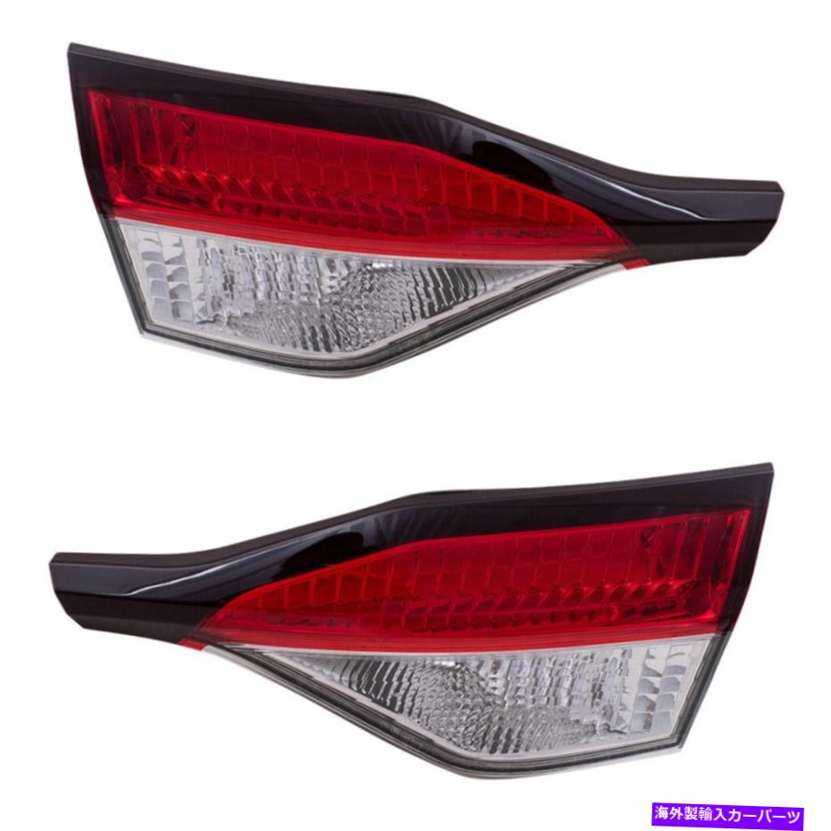 USテールライト 2020のTaillightsのふたを取り付けた赤＆クリアレンズ Set Taillights Lid Mounted Red & Clear Lens for 2020 Toyota Corolla Sedan/Hybrid【並行輸入品】