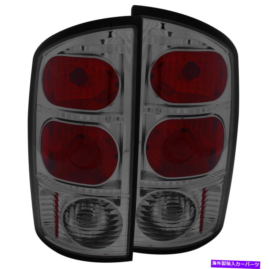 USテールライト ドッジRAM 1500 2500 3500テールライト左右ペアW /スモークレンズ Fits Dodge Ram 1500 2500 3500 Tail Lights Left & Right Pair w/ Smoke Lens【並行輸入品】