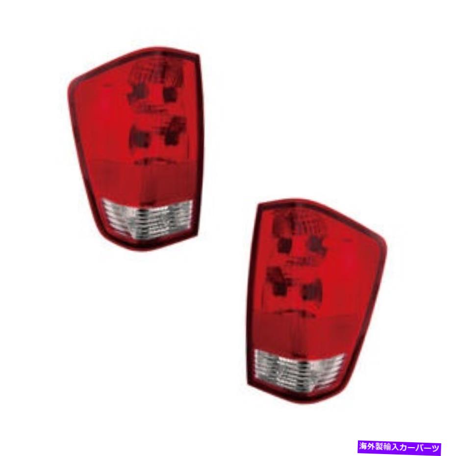 USテールライト 04-15日産タイタン（W /ユーティリティコンパート）用テールライトペアセット左右 Tail Lights Pair Set for 04-15 Nissan Titan (w/Utility Compart) Left & Right【並行輸入品】