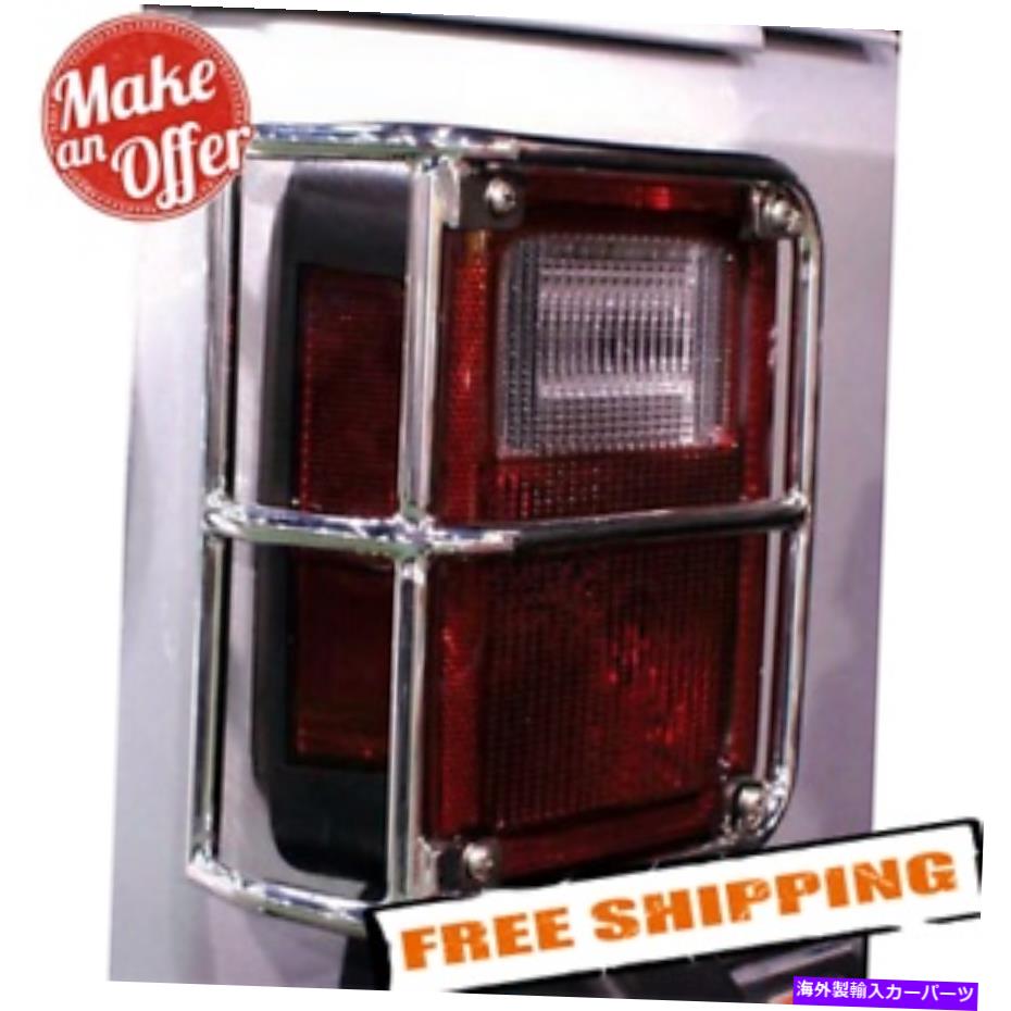 USテールライト 2007-2018ジープ・ラングラーjkのためのRampage 88460ユーロの軽い警備員 Rampage 88460 Euro Tail Light Guards for 2007-2018 Jeep Wrangler JK【並行輸入品】