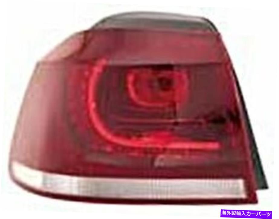 USテールライト Repoの外側の右赤いテールライトリアランプはVWゴルフMK6 2008-2013にフィット DEPO Outer RIGHT Red Tail Light Rear Lamp Fits VW Golf Mk6 2008-2013【並行輸入品】